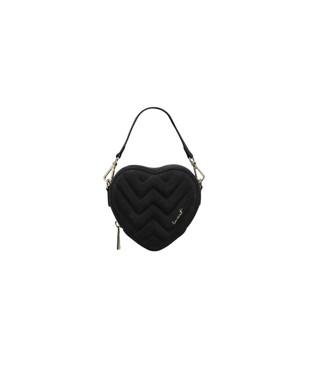 Weat - Mini Heart Suede Black