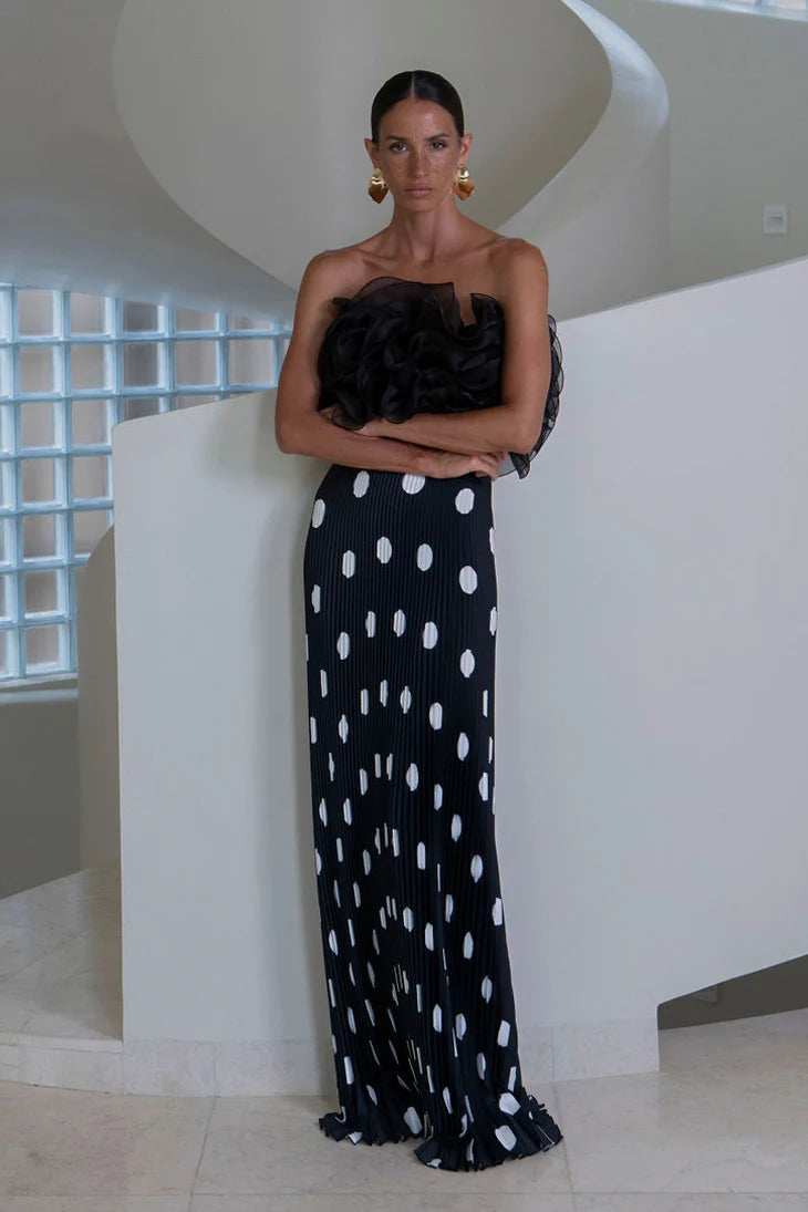 L'Idée - Black Polka Dot Gown