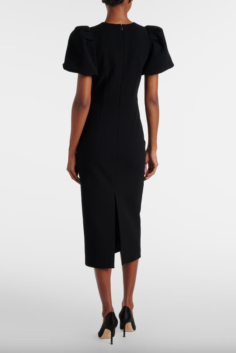 REBECCA VALLANCE☆ミラナ パフスリーブ ミディドレス Designer: Rebecca Vallance – Wearr | Your Wardrobe On-Demand