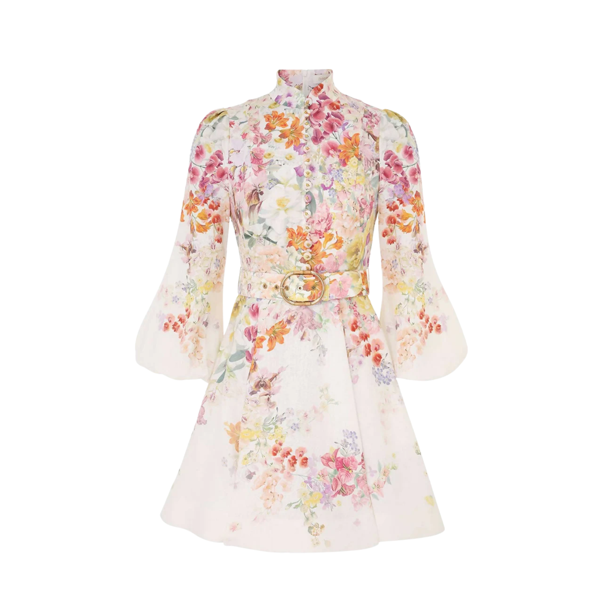 Zimmermann - Natura Buttoned Mini Dress
