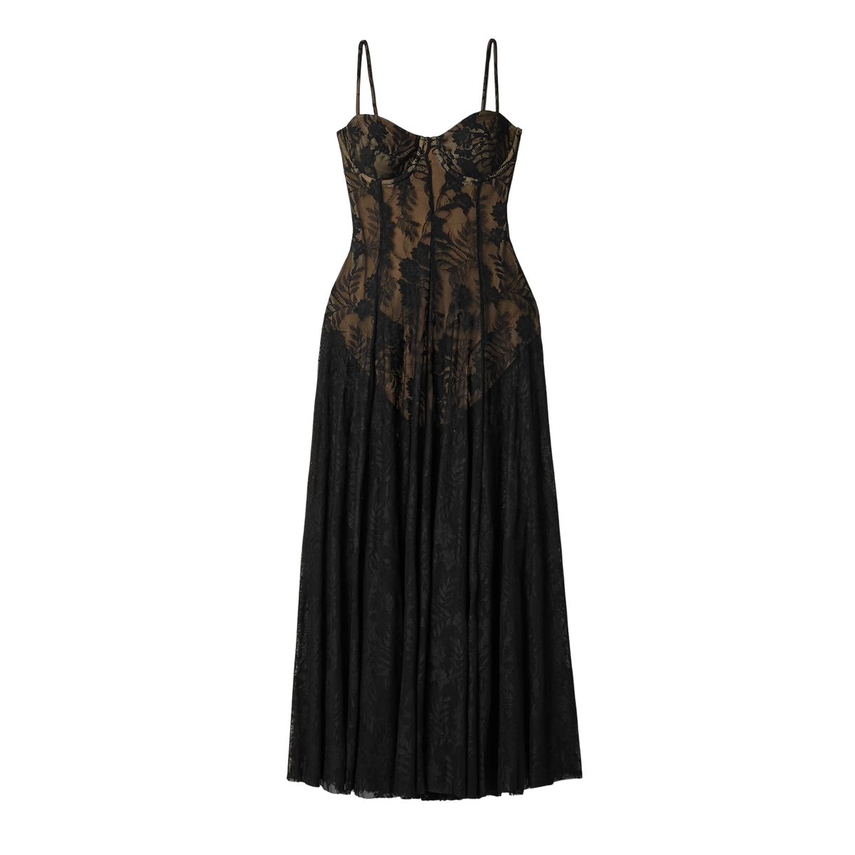 Norma Kamali - Stretch Lace Midi Dress