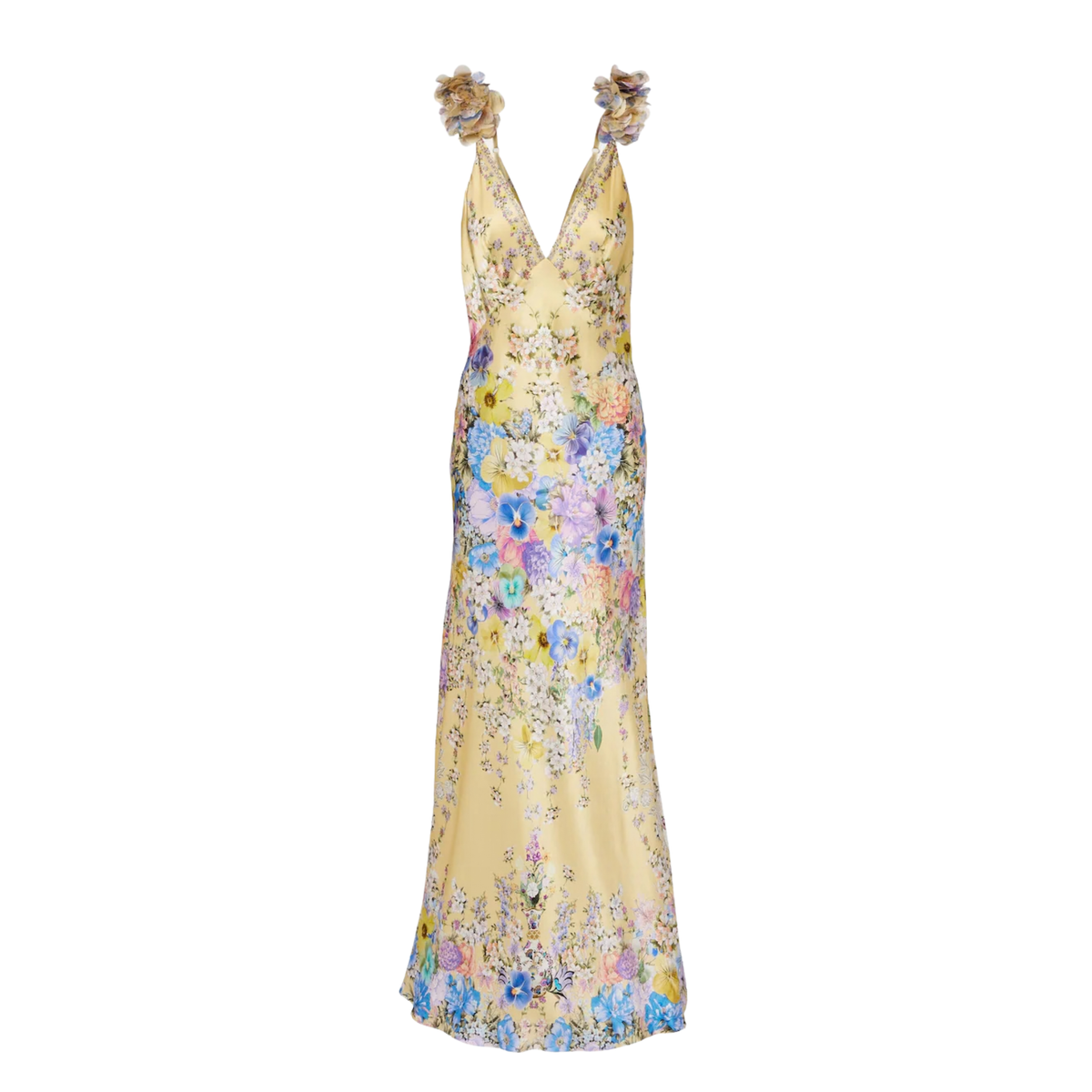 Camilla - Silk Floral Maxi Dress
