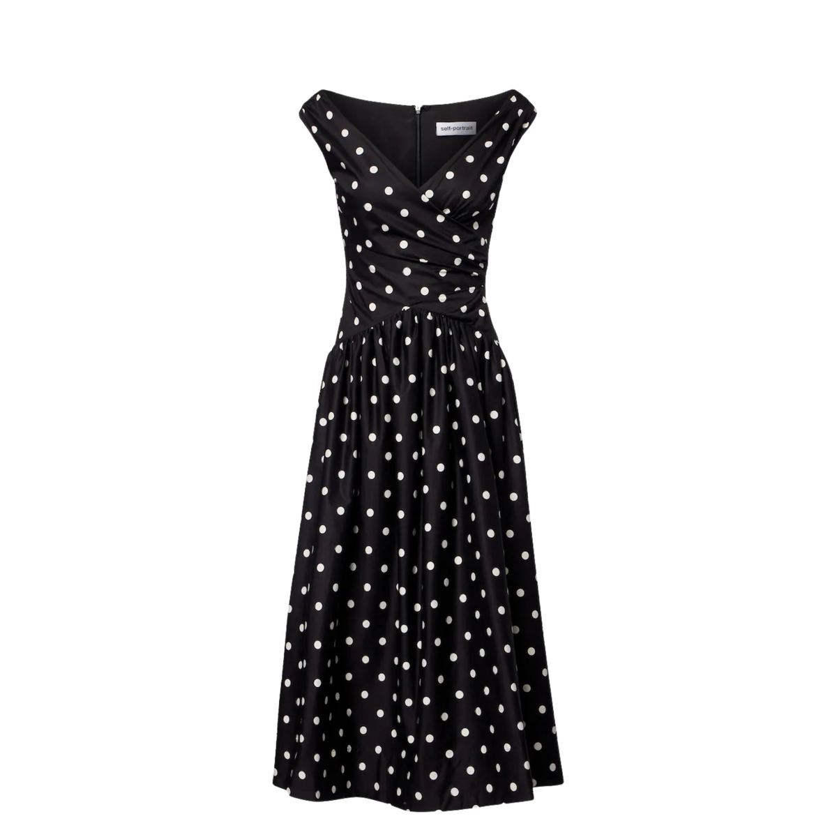 Self Portrait - Polka Dot Midi Dress