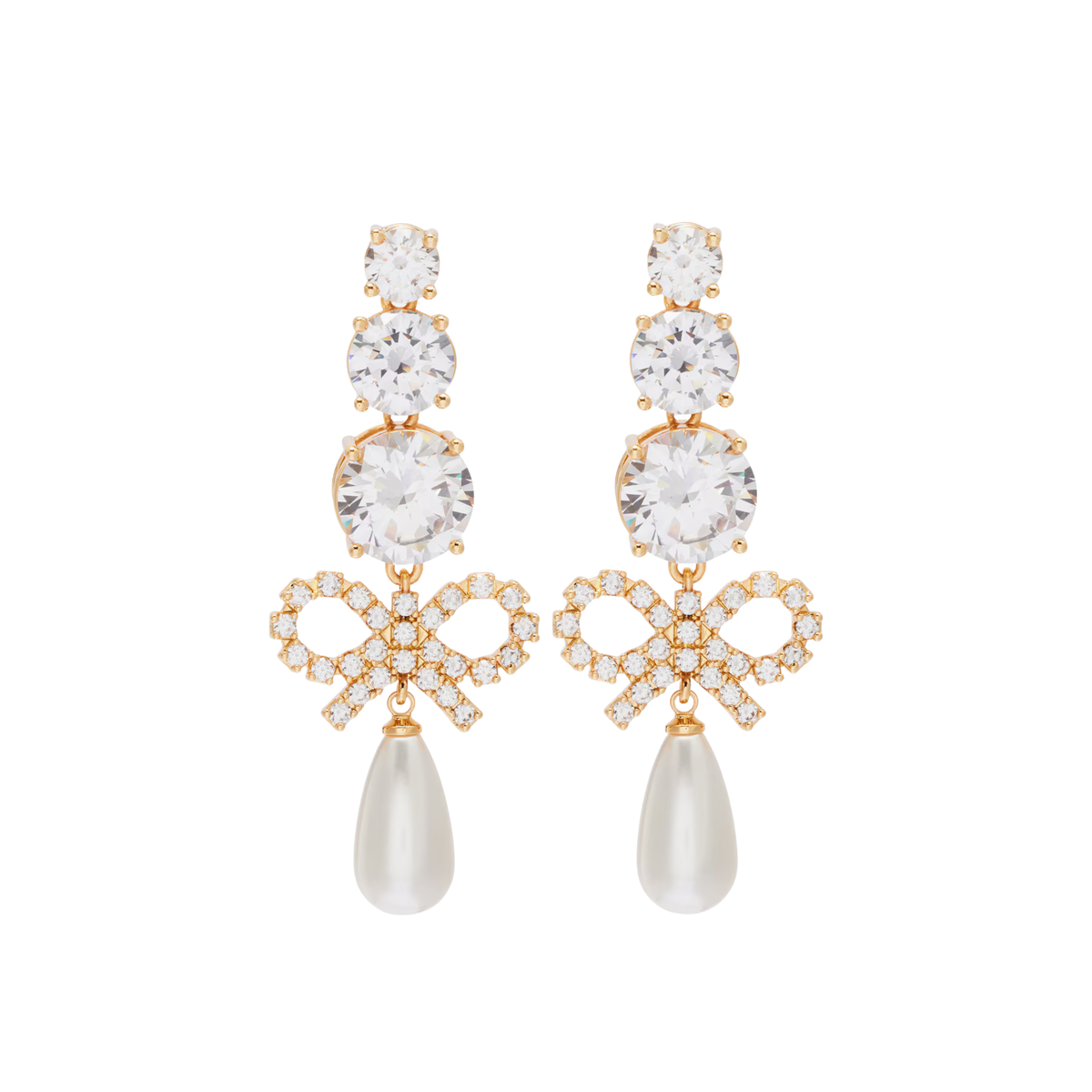 Self Portrait - Earrings Bow & Pearl