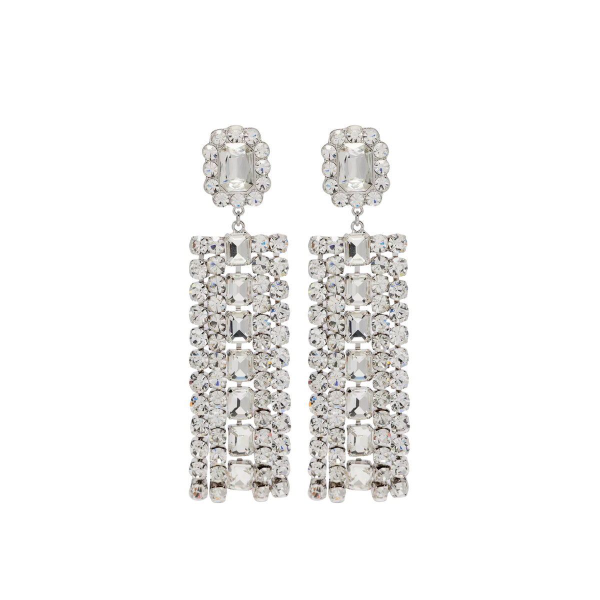 Self Portrait - Earrings with Crystals