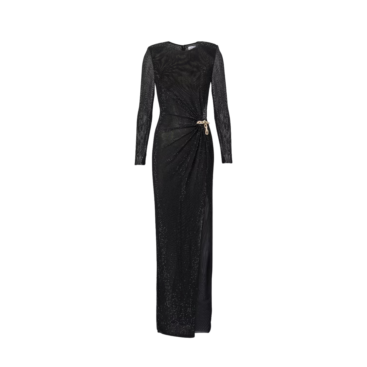 Self Portrait - Crystals Mesh Maxi Dress