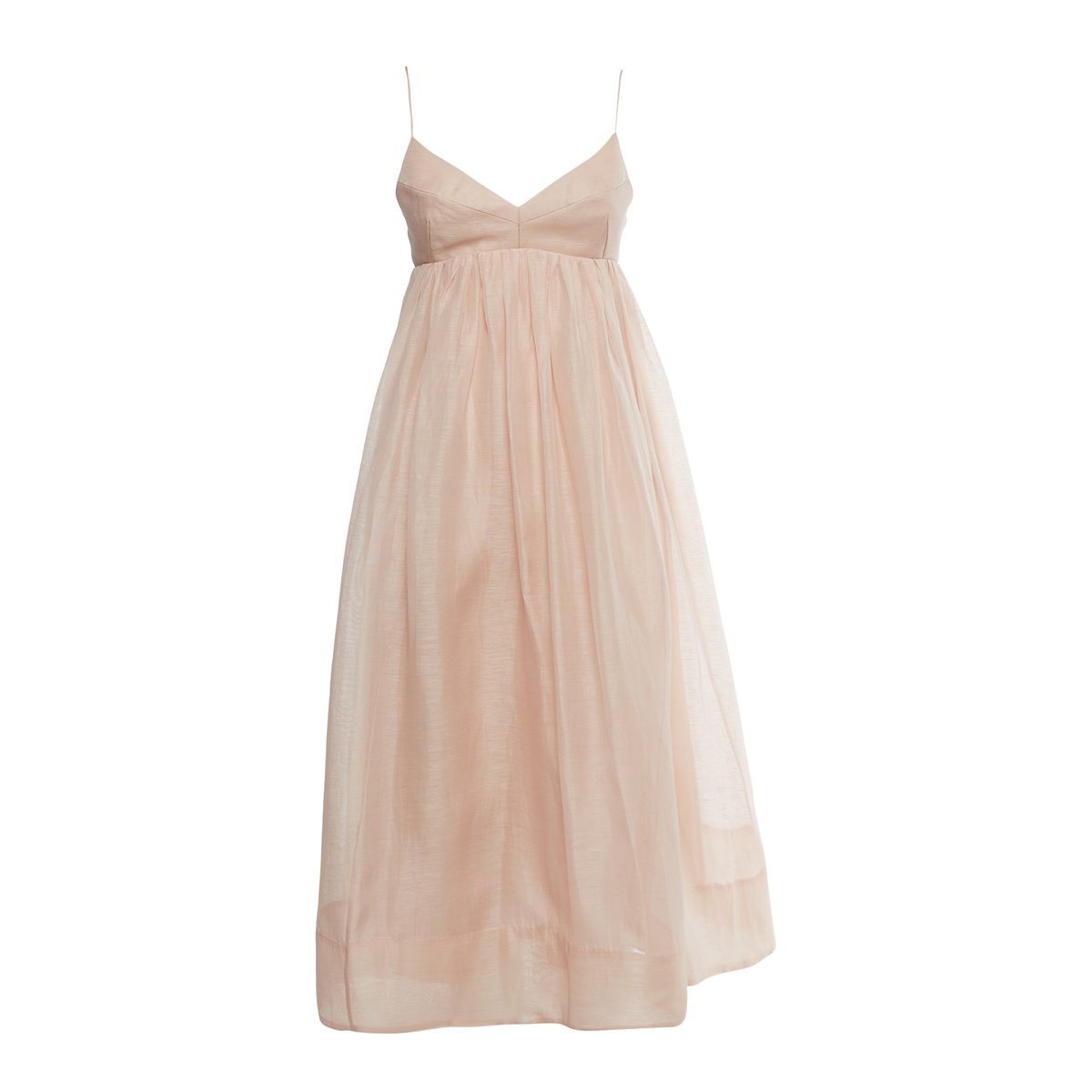 Zimmermann - Pink Linen Midi Dress