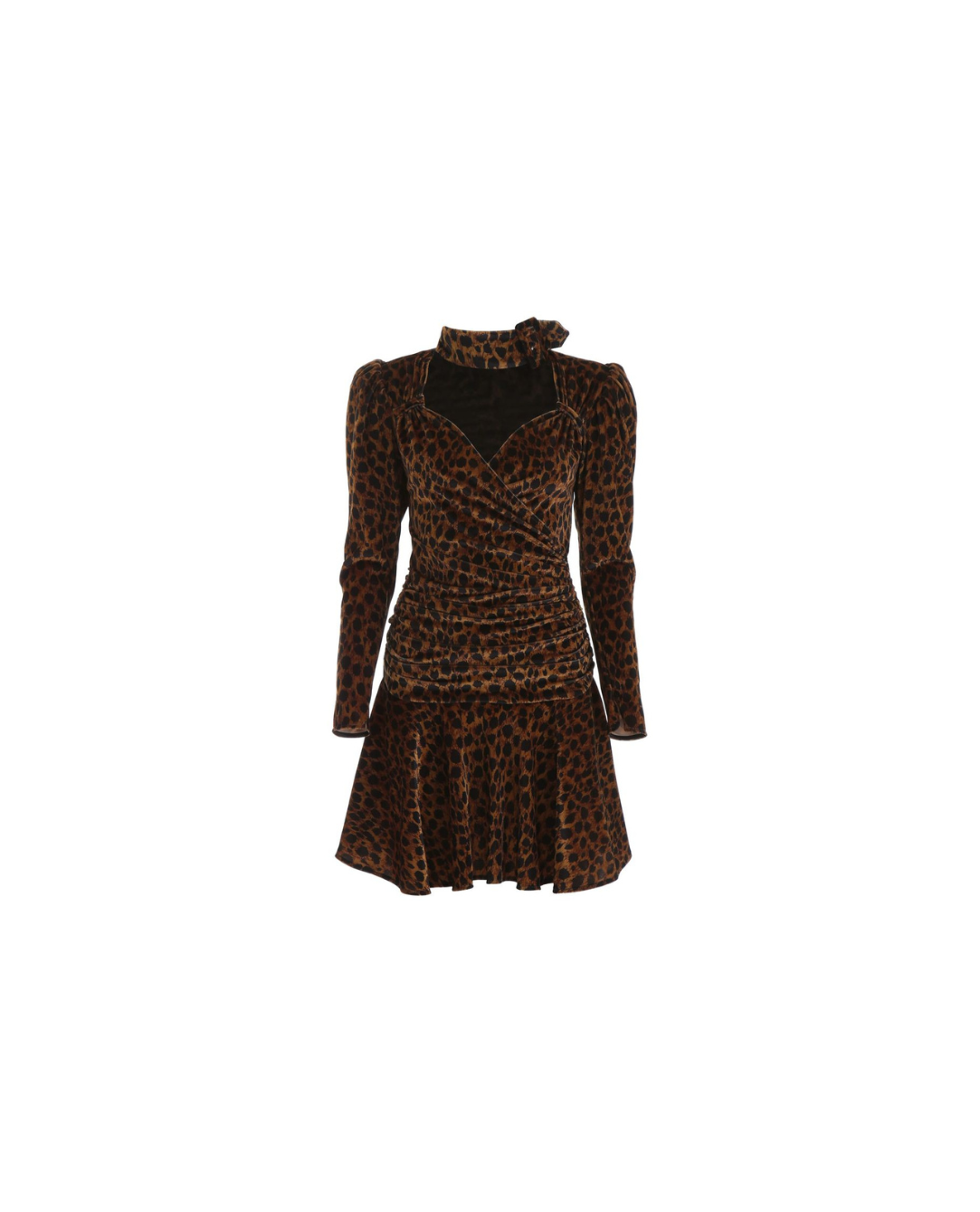 The Attico - Leopard Velvet Mini Dress