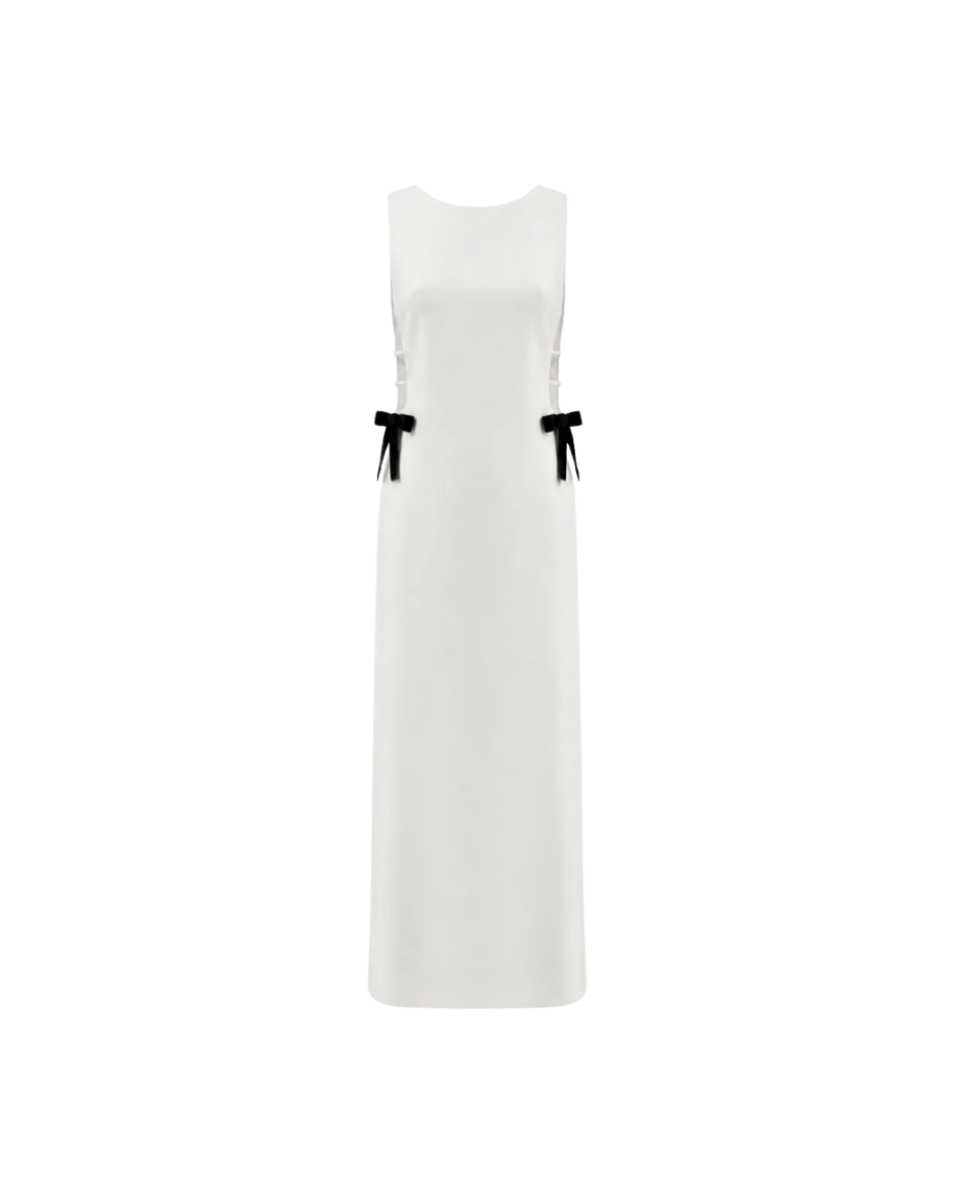 Nazli Ceren - Sabine Midi Crepe Gown Ivory