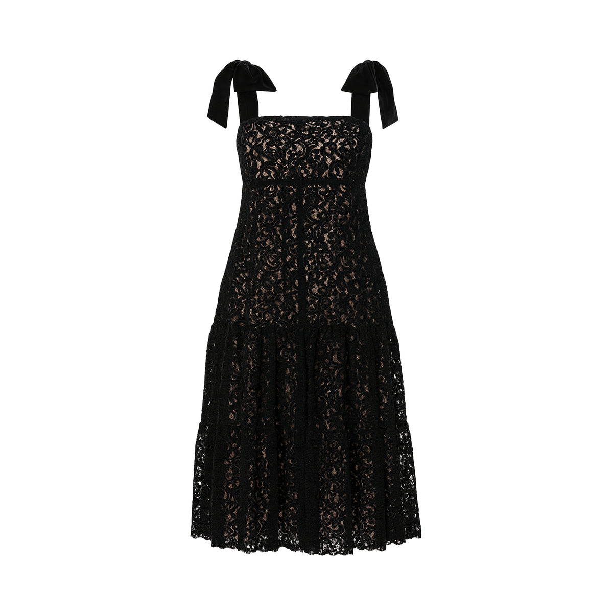 Farm Rio - Velvet Ribbon Strap Dress