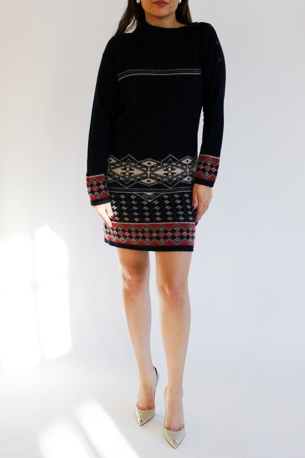 Chanel - Wool Fair Isle Knit Dress