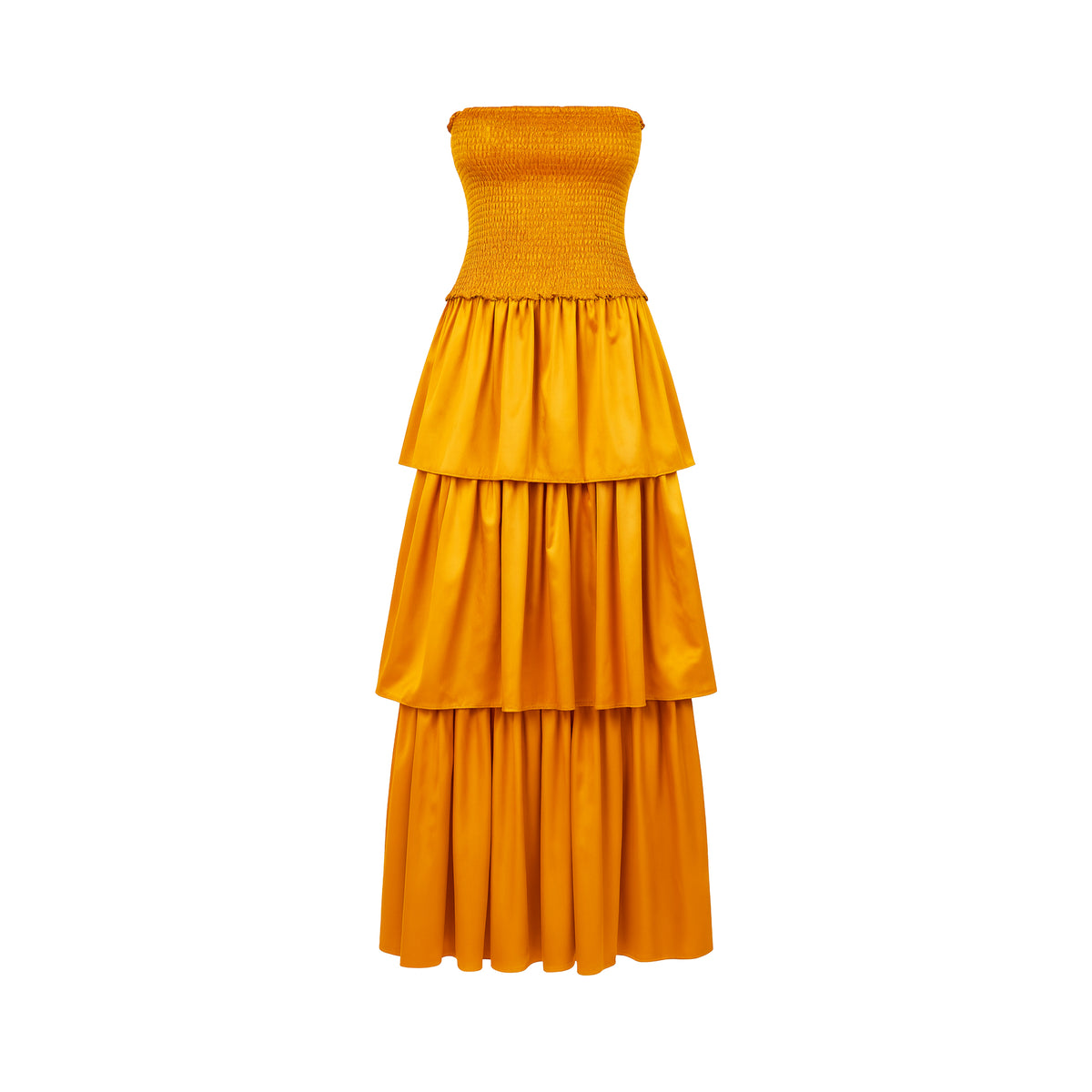RIA - Golden Saffron Dress Set
