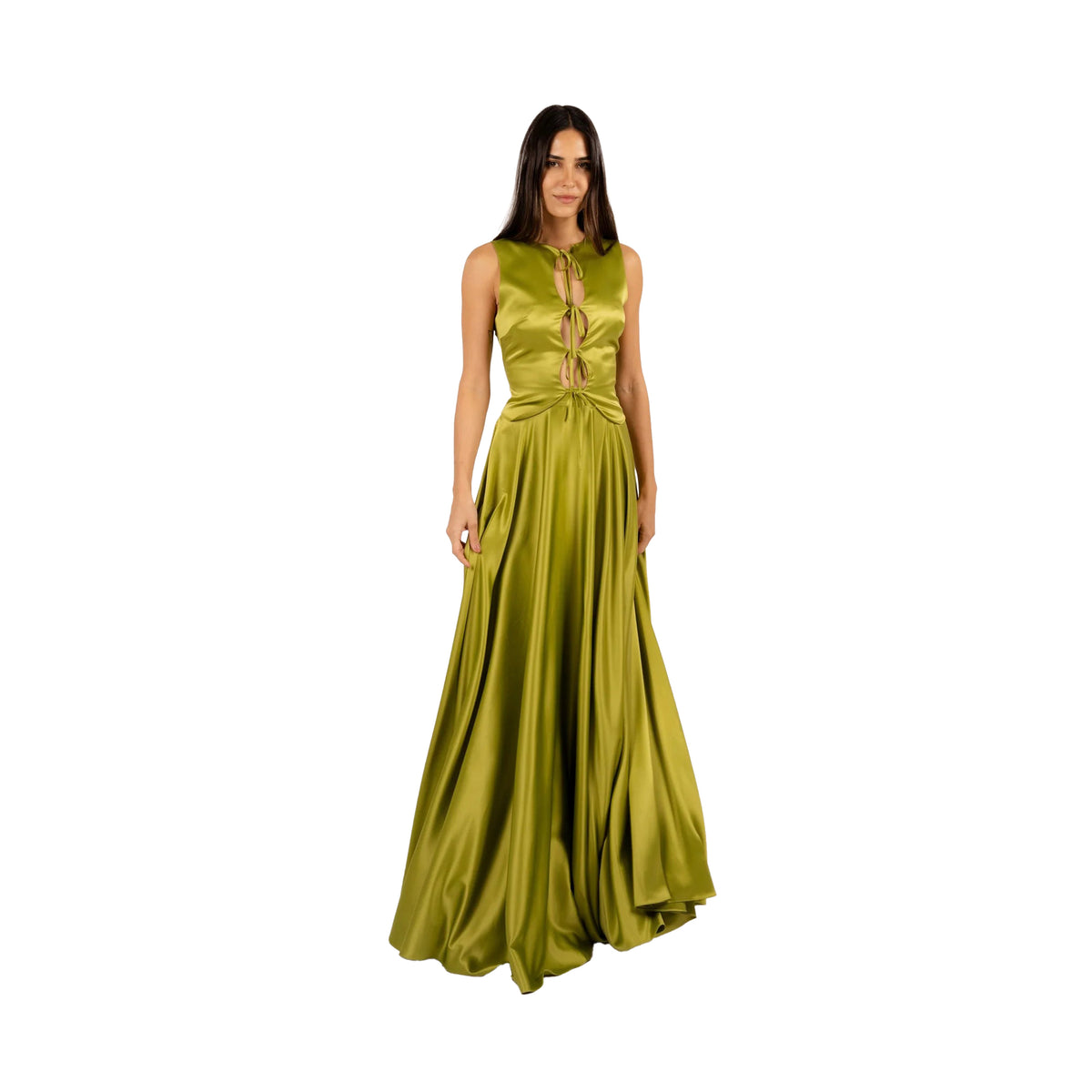 RIA - Light Olive Dress Set