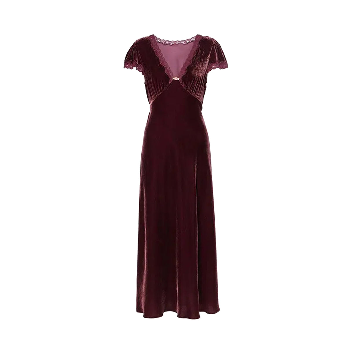 Rixo - Red Velvet Clarice Dress