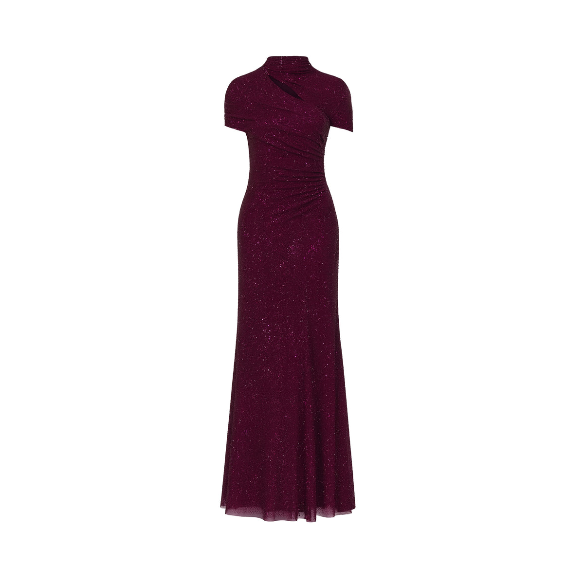 Self Portrait - Burgundy Rhinestone Dress