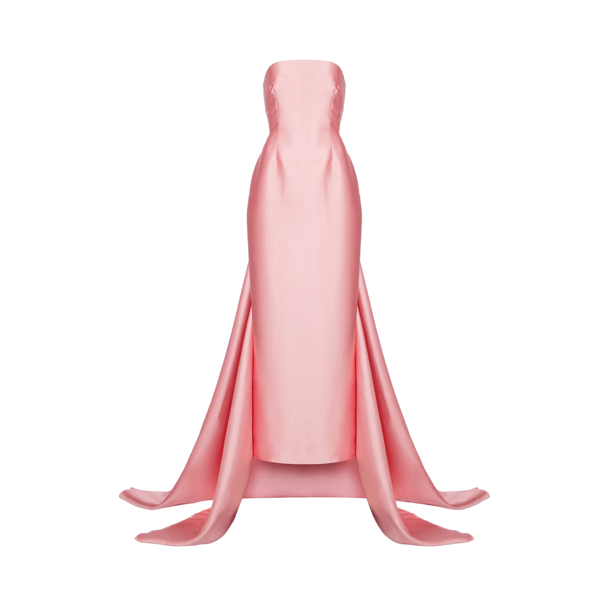 Solace London - Imani strapless twill gown